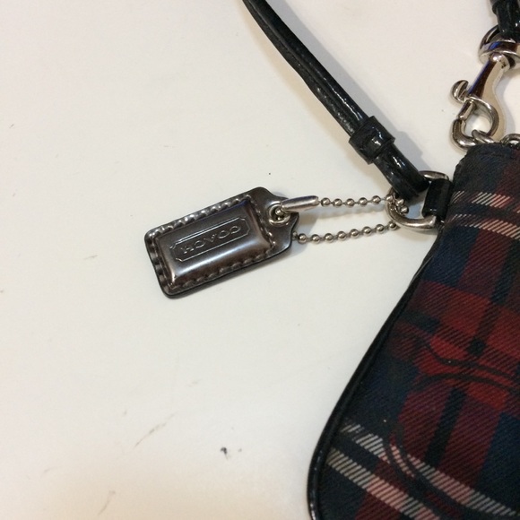 Coach Poppy Tartan Plaid Small Wristlet - Picture 2 of 15